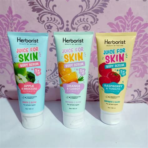 Jual Herborist Juice For Skin Body Serum 180ml / hand body herborist ...