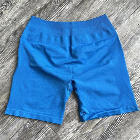 AUROLA Intensify Workout shorts in diva blue - Depop