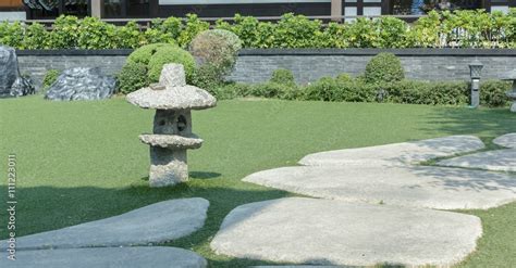 Stone lanterns Stock Photo | Adobe Stock