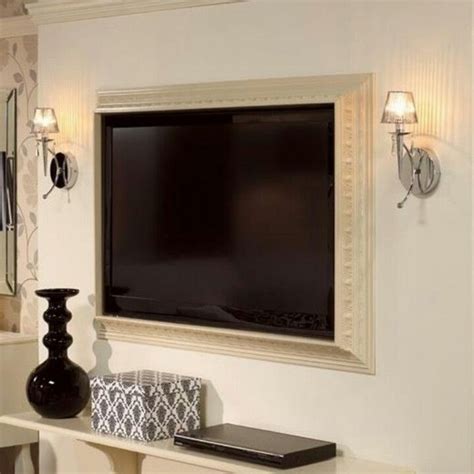 TV frame ideas – frame your TV and blend it in the home interior