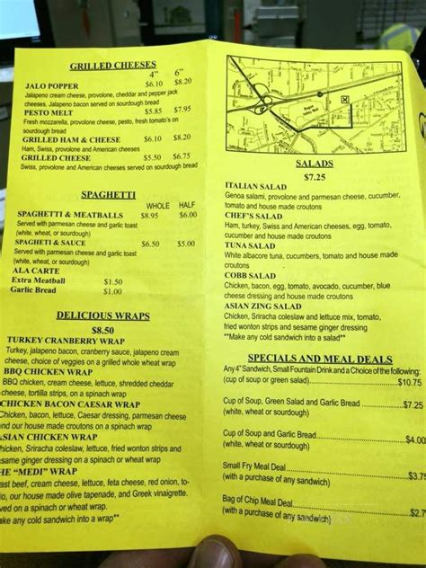 Menu of R & D's Sandwich Factory in Medford, OR 97501