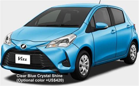 New Toyota Vitz Body color photo, Exterior colour picture, colors image