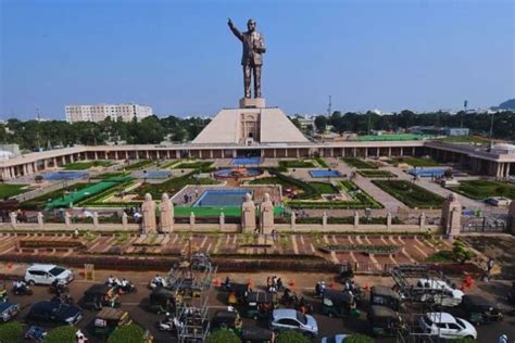 Vijayawada Unveils World's Tallest Statue of Dr. B.R. Ambedkar - SSMB