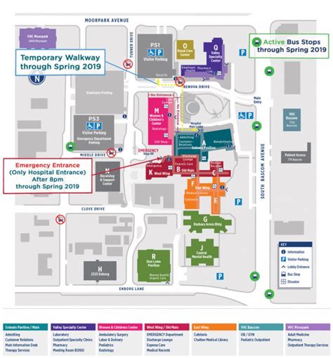 Campus Map Directory | Santa Clara Valley Medical Center - Kaiser ...