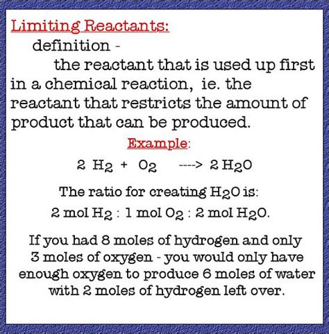 Limiting Reactant definition | The definition and small expl… | Flickr