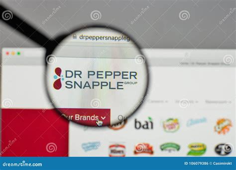 Milan, Italy - August 10, 2017: Dr Pepper Snapple Group Logo on ...