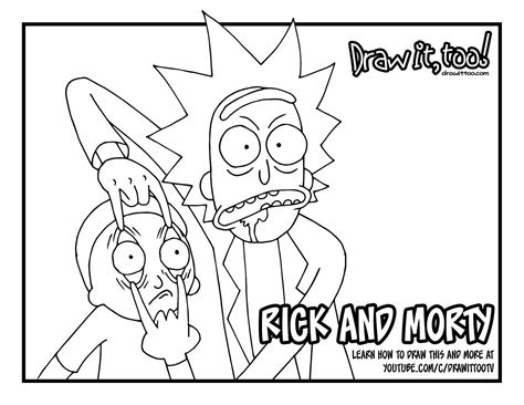 Rick And Morty Coloring Pages at GetColorings.com | Free printable colorings pages to print and ...