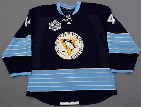 2011 Pittsburgh Penguins NHL Winter Classic Pre-Game Warm-Up Worn Jerseys - PENGUINSCHRONICLES.COM