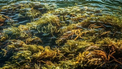 Vibrant underwater seaweed forest illustration. AI generated 30353749 ...