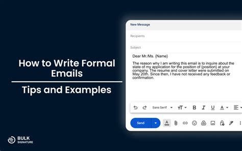 How to write formal emails with 10 examples