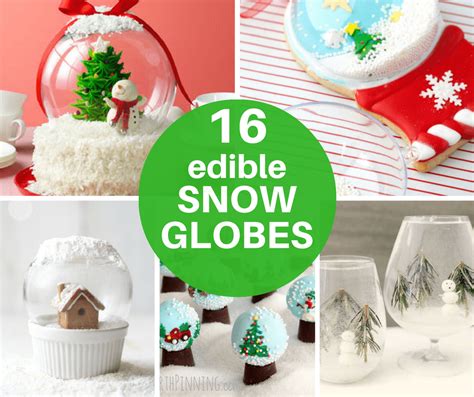 A roundup of 16 edible snow globes for Christmas -- fun food