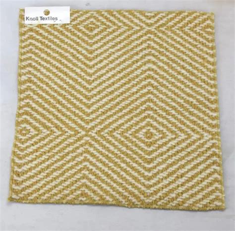 VINTAGE KNOLL TEXTILES Upholstery Fabric Sales Sample Marabu H945/2 Tan ...