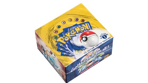 Sealed box of first-edition Pokémon card game boosters goes on auction for £200,000 | Dicebreaker