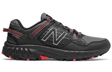 New Balance 410 v6 Trail Shoes Black/Red MT410LB6 - KICKS CREW