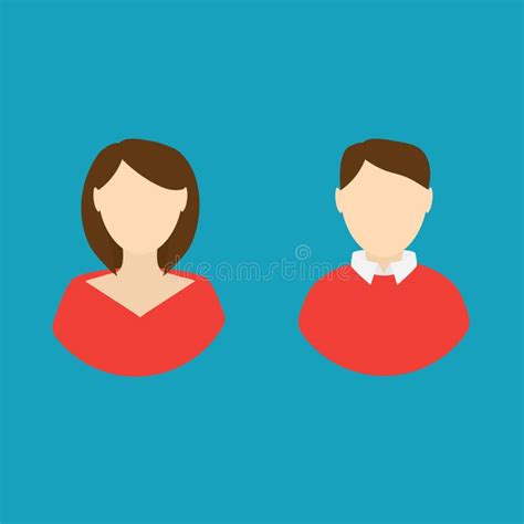 Female and Male Person Icon Stock Vector - Illustration of nerd, worker: 167462216