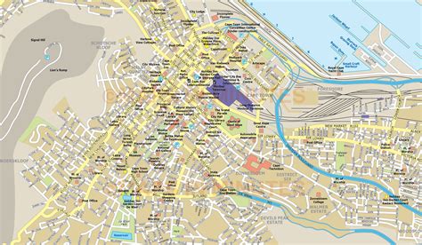 Cape Town city map in Illustrator and PDF digital vector maps