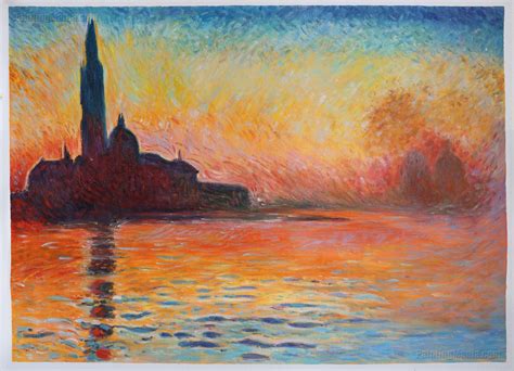 San Giorgio Maggiore by Twilight Claude Monet Hand-painted - Etsy ...