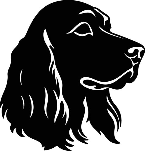 English Cocker Spaniel black silhouette 38487666 Vector Art at Vecteezy