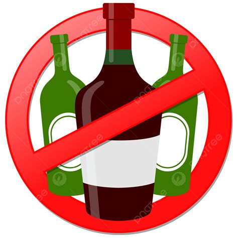 No Alcohol With Forbidden Symbol Vector Clipart, No Alcohol, No Alcohol Symbol, Forbidden PNG ...