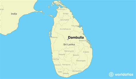 Where is Dambulla, Sri Lanka? / Dambulla, Central Map - WorldAtlas.com