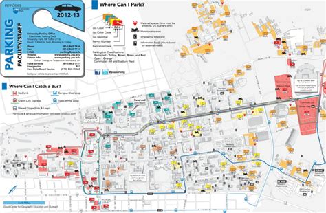 Part Iv: Map Purpose And Audience Inside Penn State Parking Map ...