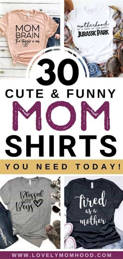 30 Trendy and Funny Mom Shirts Every Mom Can Relate to!