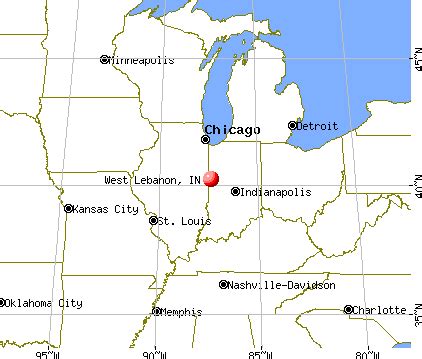 Lebanon Indiana Map | Zip Code Map