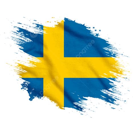 Sweden New Watercolor Flag Brush, Sweden, Flag, Sweden Watercolor Flag PNG Transparent Clipart ...