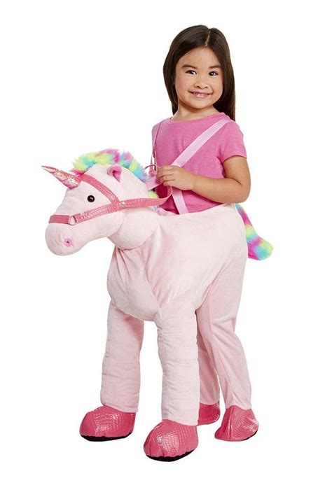 Ride On Pink Unicorn | Unicorn costume kids, Pink unicorn costume ...