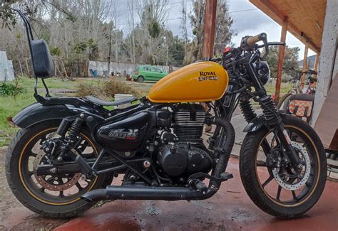 Royal enfield meteor 350 modified bobber with single seat looks dope – Artofit