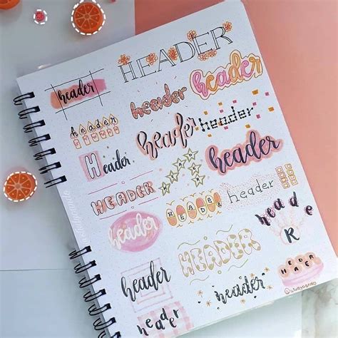 19 Journal heading and header ideas | Bullet journal writing, Bullet ...