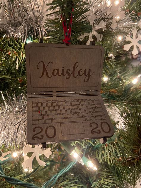 Laptop Christmas Ornament Computer Ornament E-learning - Etsy