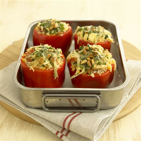 Mexican rice stuffed capsicums - Catherine Saxelby's Foodwatch