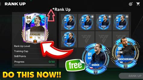 UPGRADE ANY CARD IN FC MOBILE! HOW TO USE UNIVERSAL PLAYERS TO RANK UP ...