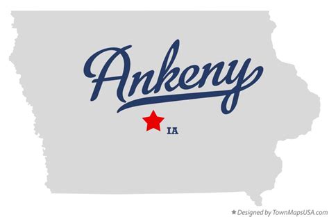 Map of Ankeny, IA, Iowa