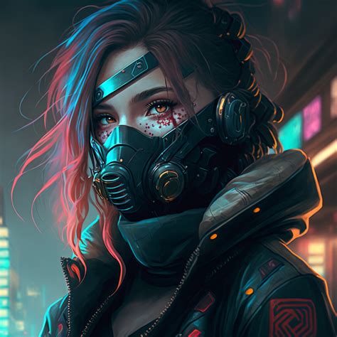 ArtStation - Cyberpunk Anime Girl