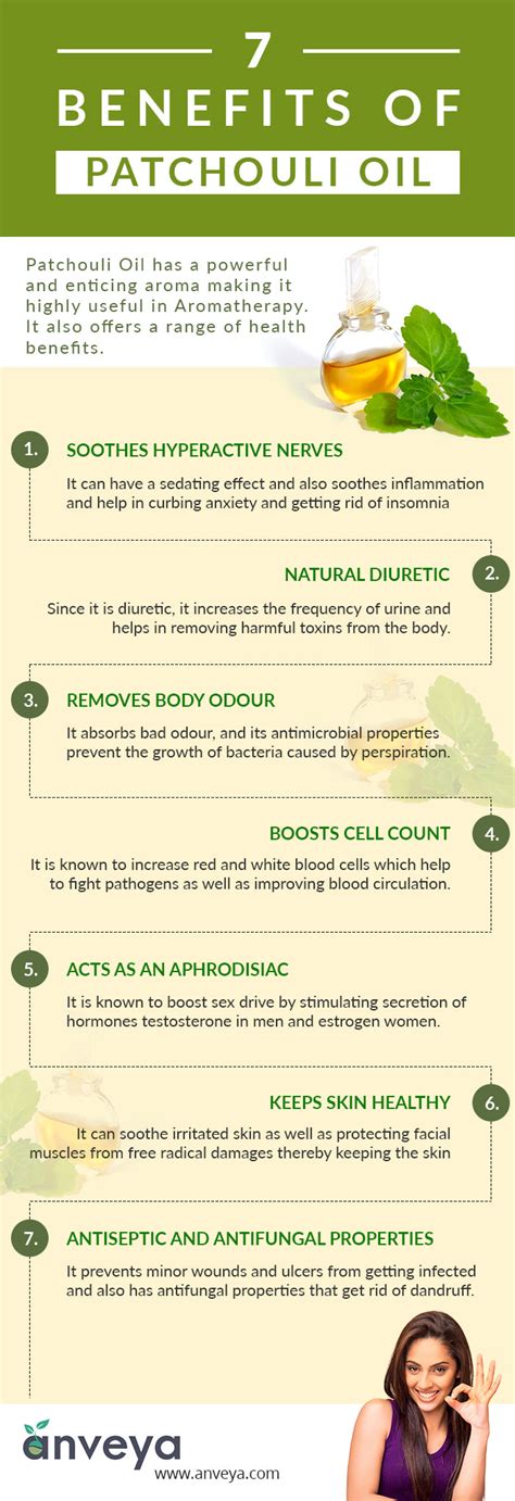 7 Benefits of Patchouli Oil (Infographic)