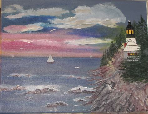 Maine Coast, Realistic Painting for sale by suecalex - Foundmyself