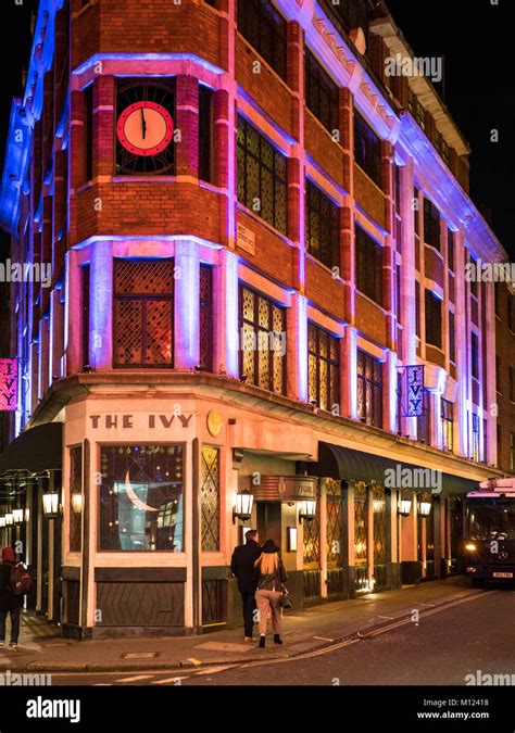 The Ivy Restaurant in West Street in the Covent Garden area of London ...