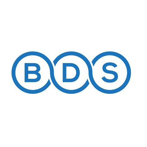 BDS letter logo design on white background. BDS creative initials ...