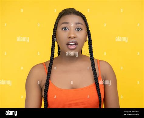 surprised woman wow expression face gasp Stock Photo - Alamy