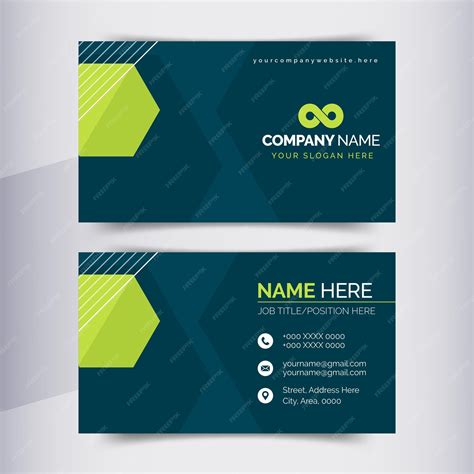 Premium Vector | Minimalistic business card layout design