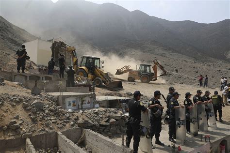 Peru demolishes mausoleum holding dead Shining Path rebels | AP News