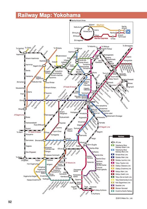 Yokohama station map - Shin Yokohama station map (Kanagawa - Japan)