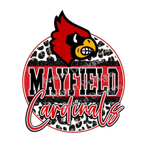 Mayfield Cardinals Version 2 Mascot Version Glitter Kentucky - Etsy