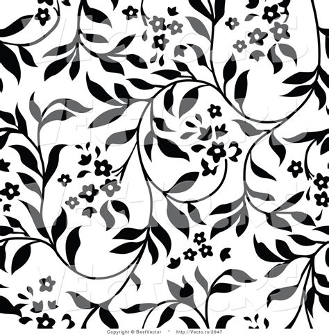 🔥 Download Vector Of White And Black Floral Vines Background Pattern Version by @lcooley | Vines ...