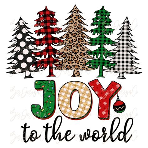 Joy to the World Shirt With Tree Png Merry Christmas - Etsy