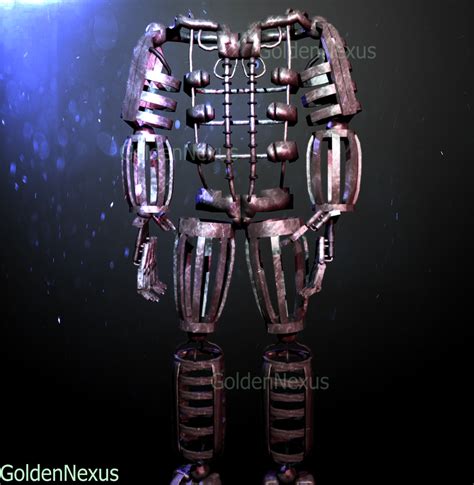 Stylistic Springlock Endoskeleton W.I.P by GoldenNexus on DeviantArt