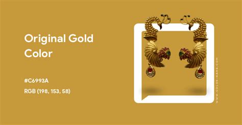 Original Gold color hex code is #C6993A