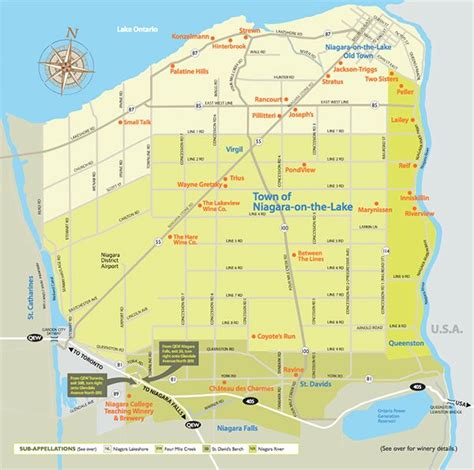 Niagara On The Lake Wineries Map – Map Of The World